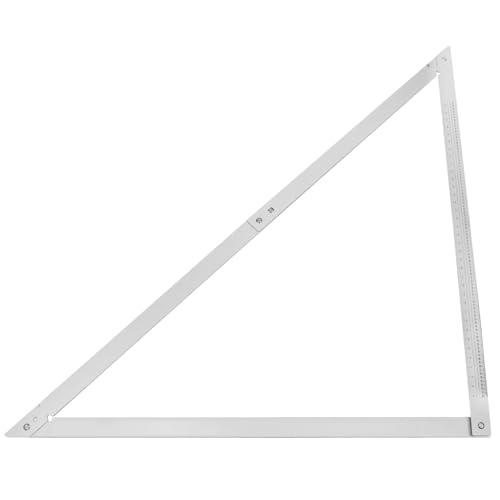 QWORK Combination Square, 48" Folding Aluminum Angle Ruler Precision Carpenter Tool for Framing, Woodworking