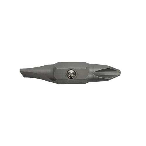 Klein Tools 32483 Bit for 11-in-1 and 10-in-1 Klein Screwdriver Nut Driver, #2 Phillips, 1/4-Inch Slotted - size: Pack of 1, style: #2 Phillips, 1/4" Slotted