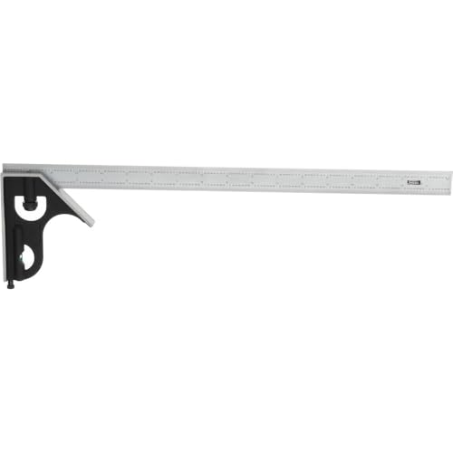 SPI 13-277-9 Combination Square 4-Piece Set: 3 Cast Iron Heads & 18" 4R Steel Blade - style: 18-inch Blade