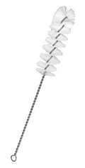 Eisco Nylon Bottle Brush Fanned Tip, White, 8.75", Fits 1" to 1.2" Openings