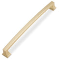 COTYKILEY 10 Pack 7.5 Inch(192mm) Brushed Brass Cabinet Handles Gold Kitchen Cabinet Pulls Cabinet Door Handles Kitchen Cabinet Hardware Cupboard Drawer Pulls Dresser Handles - color: Brushed Brass, size: 7.5" Hole Center（192MM）