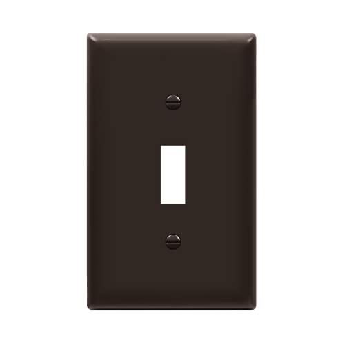 ENERLITES Light Switch Cover Plate for Toggle Wall Switch, 1 Pack, Brown - color: Brown, size: 1 Pack