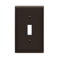 ENERLITES Light Switch Cover Plate for Toggle Wall Switch, 1 Pack, Brown - color: Brown, size: 1 Pack