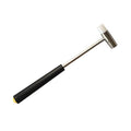 Dual Head Small Hammer, 7 Inches, Plastic Head and Metal Head, Black Plastic Grip, Double face Jewelry Mallet, Mini Hammer for Watch, Tuning, Woodworking, Toys, DIY, Leather, Instruments - style: 18CM -BLACK HANDLE