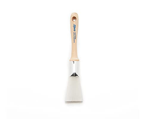 Zibra Fan Paint Brush for Painting Molding, Routed Edges, Flat Surfaces, and Furniture, White, 1.25-inch - size: 1.25 in, style: Fan Brush