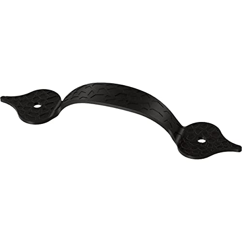 Franklin Brass (5-Pack) – Matte Black Cabinet Handles, 3-1/2 Inch Hole Center, Classic Pulls for Drawers, Kitchen Cabinet Door, Dressers | Hammercraft