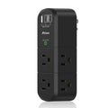PD20W USB Outlet Extender with Rotating Plug, 6 AC Multi Plug Wall Outlets - color: Black, size: 1A2C&PD20W, 1-pack