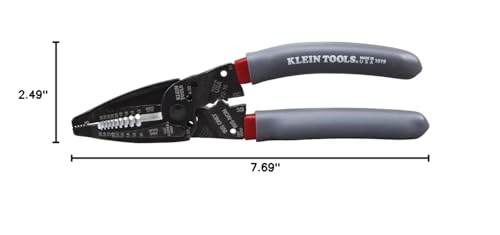 Klein Tools 1019 Klein Kurve Wire Stripper / Crimper / Cutter, Made in USA, Cutting / Crimping / Stripping Tool for B and IDC Connectors, Terminals, More