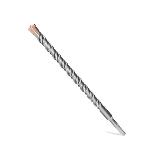 SDS Plus Rotary Hammer Drill Bit, 3/4"×15"（19mm×380mm） - 4 Carbide Cutting Edges & Coated Head | Heavy-Duty for Masonry, Concrete, Natural Stone, Brick Walls - size: 3/4"×15"（19mm×380mm）