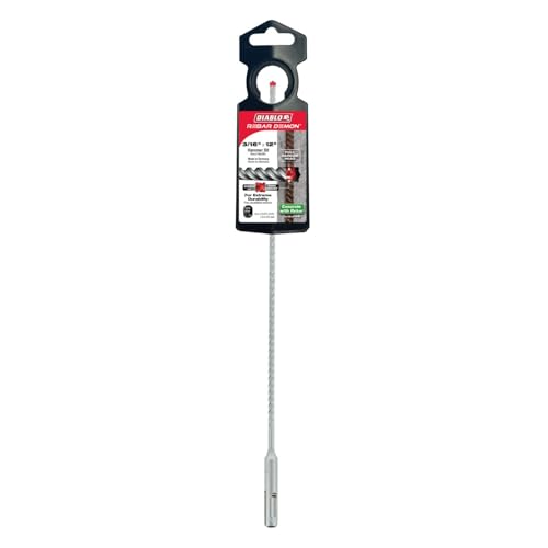 Diablo Rebar Demon SDS-Plus 4-Cutter Full Carbide Head Hammer Drill Bit