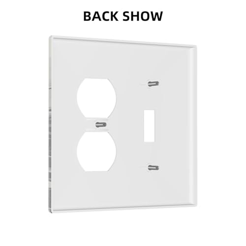 Retro Rustic Deer Forest Lake Pine Tree Silhouette Wallplates 1 Toggle 1 Duplex Switch Plate Electrical GFCI Faceplate Decorative Light Switch Covers for Farmhouse Living Room Decor - color: Retro Rustic Deer Forest Lake Pine Tree Silhouette, size: 1 Togg