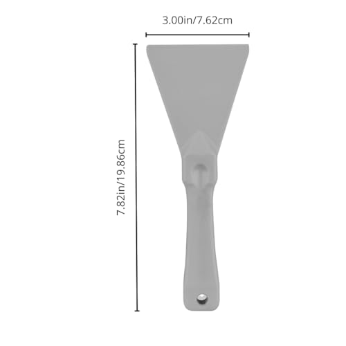 SPARTA Polypropylene Scraper Tool Food Safe Scraper for Removing Caked-On Residue in Commercial Kitchens, Plastic, 7.82 x 3 Inches, White - color: White