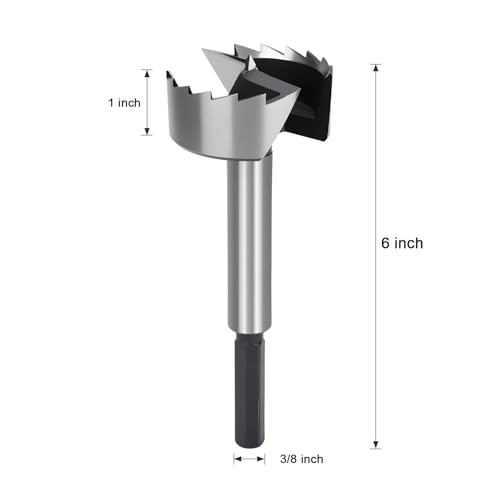 2-1/2" Forstner Bit Wood 2-1/2 Inch Dia. Drill Bit Woodworking - size: 2-1/2"