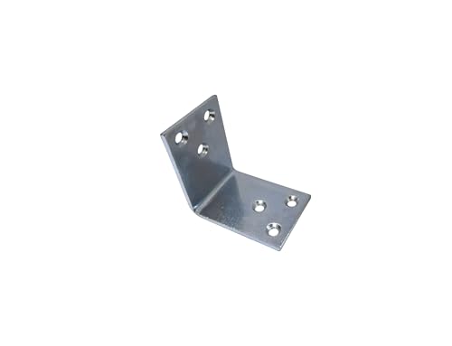 QCAA Heavy Duty Wider L Bracket 3.0mm(0.118") Thickness, 90 Degree, for Wooden Frame Bed Furniture Bookshelf, 60 x 60 x 40 x 3.0 mm, Made in Taiwan, 12 Pack - color: 60mm, size: 12 Pack
