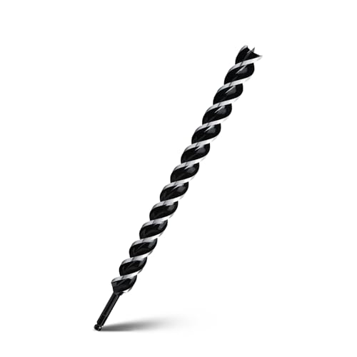 1-1/2" x 24" Auger Drill Bit for Wood,Hex Shank Tri Flute Drill Bit - size: 1-1/2"x24"
