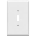 ENERLITES Toggle Light Switch Wall Plate, Jumbo Switch Cover, Oversized 1-Gang 5.5" x 3.5", Unbreakable Polycarbonate Thermoplastic, 8811O-W, White - color: White, size: Over-Size
