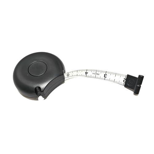Body Tape Measure 80inch/205cm,Retractable Body Measuring Tape,Double-Scale Circumference Soft Measuring Tape with Lock Button for Body:Waist Hip Bust Arms Weight Loss and More (Black) - color: Black