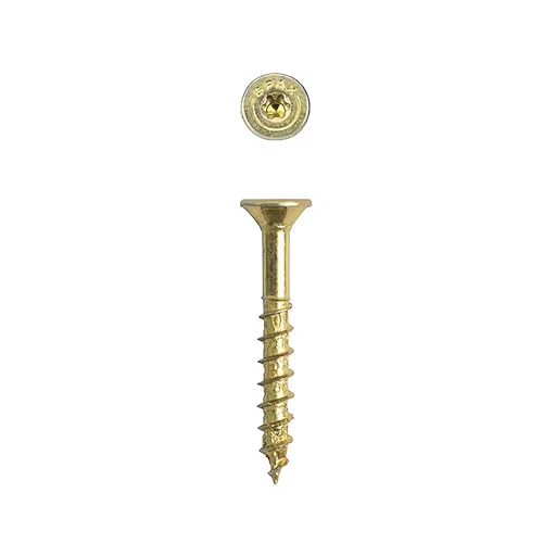 SPAX #10 x 1-1/2" Interior Flat Head Wood Screws Construction Framing Torx T-Star Plus (2500 EA) Bulk Pail Includes 4 Bits Countersunk Flush Finish - size: #10 x 1-1/2"