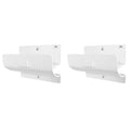 Ladder Hangers for Garage Wall - White Set of 2 Wall Mount Step Ladder Hook - color: White, size: Pack of 2 Hooks