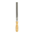 HARFINGTON Flat Coarse Cut File 6" Double Cut Teeth High Carbon Steel Hand Rasp File with Wood Handle for Metal Wood Deburring Removing - size: 6", style: Coarse