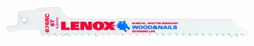 Lenox Reciprocating Saw Blade Set - style: 6-Inch, 6 TPI, 5/PK, Contuor Wood