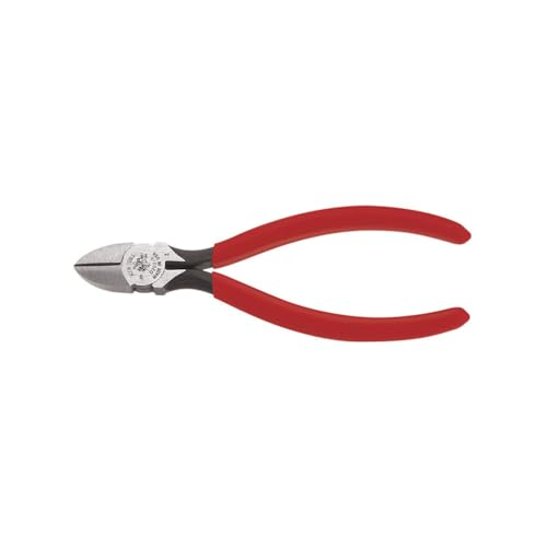 Klein Tools D202-6C Pliers, Diagonal Cutting Pliers with Tapered Nose, Short Jaws and Spring-Assist Action, 6-Inch - size: 6-Inch, style: Tapered Nose with Spring