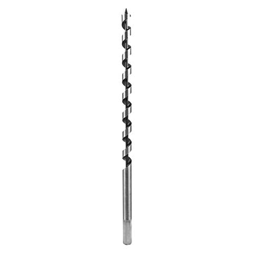 QWORK® Wood Auger Drill Bits, 12mm x 300mm, Cuts Shallow and Deep Holes in Wood, 1 Piece - size: 1/2 x 12 inch