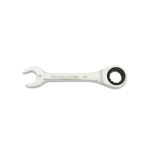 GEARWRENCH 12mm 90-Tooth 12 Point Stubby Combination Ratcheting Wrench | 86842 - style: 12mm
