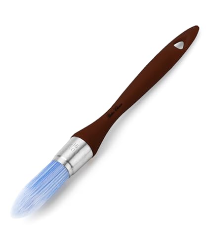 Bates- Trim Brush, 0.75 Inch, Edge Painting Tool, Trim Paint Brushes, Trimmer Edger, Trim Brush - color: Soft Mauve, size: 0.75 inch, 1 Pack
