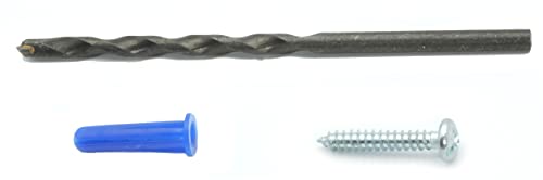 CONFAST® #6-8 Plastic Conical Blue Bantam Drywall Wall Anchor Kit PAK68, Includes (100) Anchors, (100) Screws and (1) Drill bit (201 Pieces) - size: #6 #8