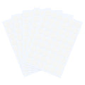 PATIKIL 270 Pieces Screw Hole Stickers, 5 Sheet Self-Adhesive Waterproof PVC Wood Grain Sticker for Screw Holes Wall Cabinets Desk Repairing, White, 21mm/0.83 Inch - color: White