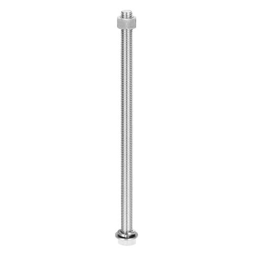 MECCANIXITY M12 x 230mm 304 Stainless Steel Hex Head Screws Bolts, Nuts, Flat & Lock Washers Assortment Kit, Fully Threaded, Bright Finish for Home, Electronic, Machine, 1 Sets - size: M12 x 230mm