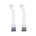 2 Packs Handheld Vacuum Cleaning Brush, Sweeping Robot Cleaner Brush, Universal Tool Brush for Cleaning Hair/Pet Hair/Dust - color: White