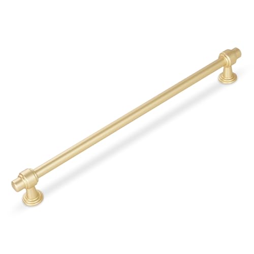 10 Pack Brushed Gold Cabinet Pulls 10 Inch(254mm) Kitchen Cabinet Handles Cabinet Hardware for Drawer Pulls - color: Brushed Gold, size: 10" Hole Center(254mm)