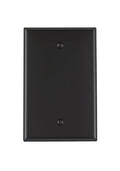 Leviton 1-Gang Blank Wallplate, Midway Size, PJ13-E, Black - color: Black