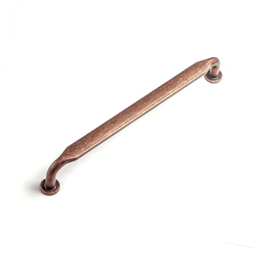 12 Pack Antique Copper Zinc Alloy Cabinet Handles - 6.3''(160mm) Hole Center Cabinet Pull Hardware for Bedroom, Kitchen L101 - color: Antique Copper, size: 6.3'' Hole Center
