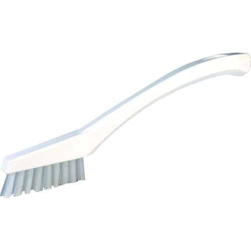 1/2 in W Detail Brush, Stiff, 5 1/2 in L Handle, 2 in L Brush, White, Plastic, 8 in L Overall - 1 Each - color: White