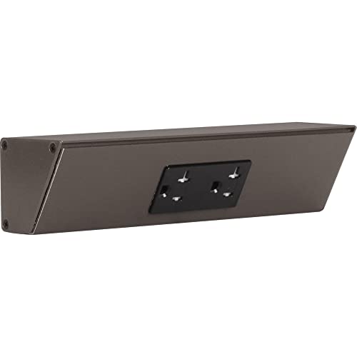 Task Lighting TR Series Angle Power Strip, 9 inch, 1 Dual Receptacles, Bronze - color: Bronze, size: 9 Inch