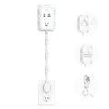 VINTAR Electrical Outlet Extender, 36in Short Power Strip with 2 USB C - style: 3FT-90° right-angle plug