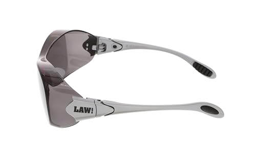 MCR OG112AF Crews Law OTG Over The Glass Safety Glasses Grey Lens Anti-Fog 1 Pair - color: Gray