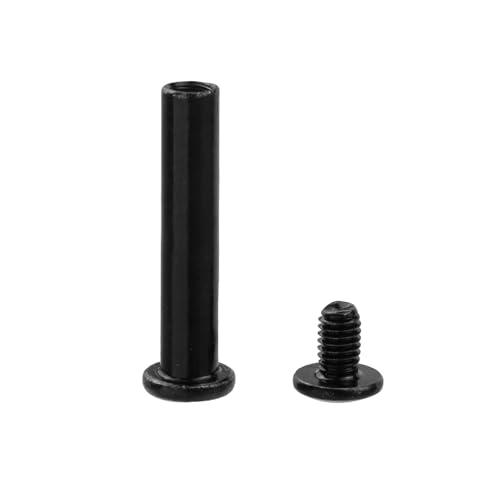 20 Sets M6 x 40mm Black Binding Post Screws,Hex Drive Rivet Socket - size: M6 x 40mm