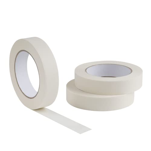 Lichamp Masking Tape, 1 inch x 55 Yards x 3 Rolls - size: 3 Rolls x 0.94 inch x 55 Yards
