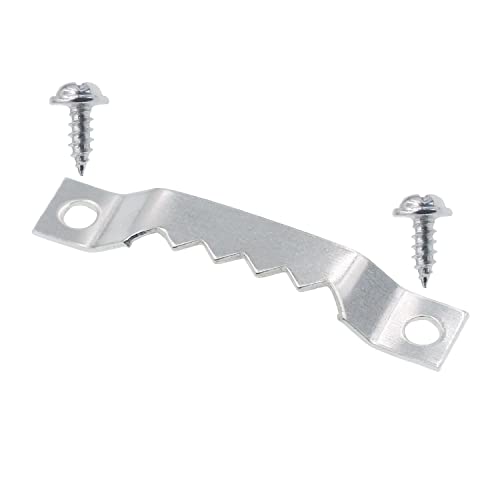 Sawtooth Picture Hangers, 50 pcs Small Picture Hanging Hook, Silver Picture Hangers with Screws Picture Hang Solutions, Picture Hanging Hardware for Paintings, Photos Frame, Artwork, Home Decor, Clock - size: Silver 50 pcs