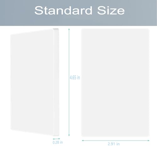 1-Gang Screwless Blank Wall Plate Cover Blank Switch Outlet Electrical Faceplate for Light Switch, Receptacle, Dimmers, USB Outlet, GFCI, Child Safe Cover Plate, White (10-Pack) - color: Single Blank-White, size: 10 Pack