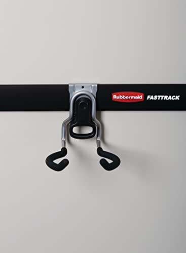 Rubbermaid Garage FastTrack Power Tool Holder Satin Nickel Wall Mounted Storage System Holds up to 50 pounds for Home/Garage/Tool Organization - style: Power-Tool Hook
