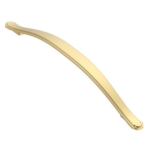 Alzassbg Brushed Gold Cabinet Pulls and Handles 10 Pack, AL3028MGP - color: Brushed Gold, size: 7-1/2" Hole Center