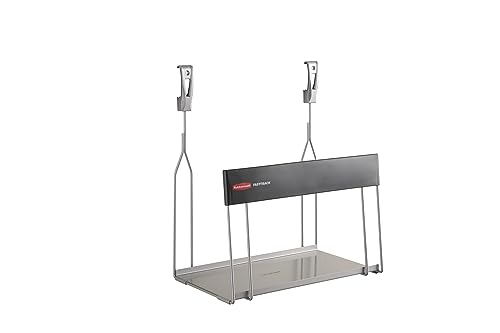 Rubbermaid Garage FastTrack Recycled Cardboard Holder, Wall Mounted Recycling System, Holds up to 20 pounds, Satin Nickel, for Home/Garage - style: Cardboard Holder