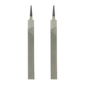 HARFINGTON 2pcs Flat Medium Cut File 6" Double Cut Teeth High Carbon Steel Hand Rasp File without Handle for Metal Wood Deburring Removing - size: 6", style: Medium