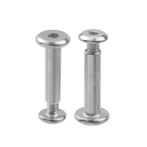 20 Sets M3 x 16mm Silver Furniture Screws,Hex Drive Rivet Socket - size: M3 x 16mm; Silver