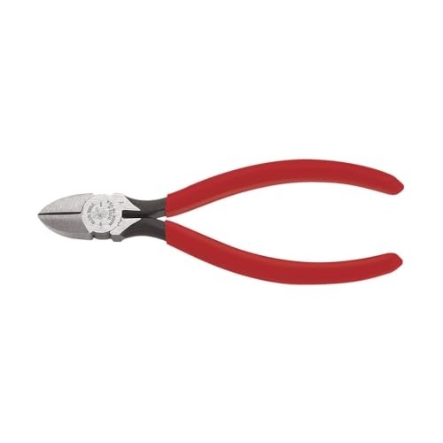 Klein Tools D202-6 Pliers, Diagonal Cutting Pliers with Tapered Nose, Induction Hardened Knives and Hot Riveted Joint, 6-Inch - size: 6-Inch, style: Tapered Nose